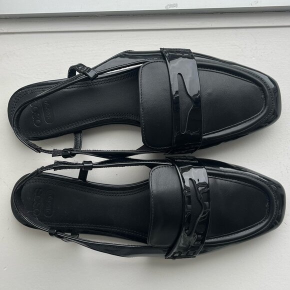 ASOS Design Black Slingback Loafers - Picture 2 of 3